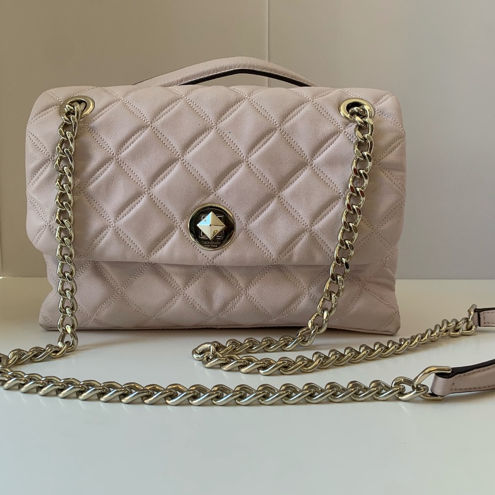Kate Spade New York Natalia Medium Quilted Shoulder Bag | Chalk Pink